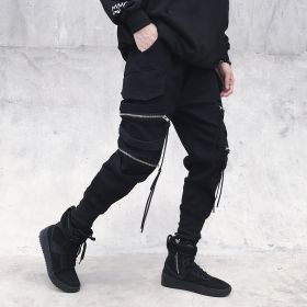 Multi-pocket overalls (Option: black-L)
