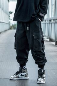 Bundle harem pants (Option: L Black)