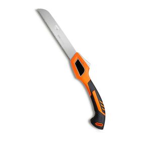 Steel Staggered Teeth Folding Saw for Garden Maintenance Tool (Color: Orange)