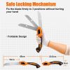 Steel Staggered Teeth Folding Saw for Garden Maintenance Tool